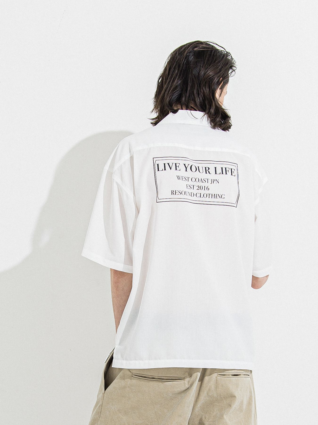 【予約品 】ZACK HALF SHIRT / ザックハーフスリーブシャツ / ホワイトプリント