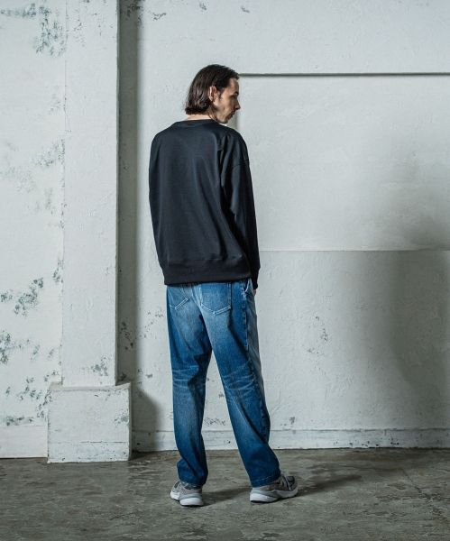 《予約11月17日19時締め》 EX denim jersey  WIDE PT / ワイドパンツ / DINDダークインディゴ