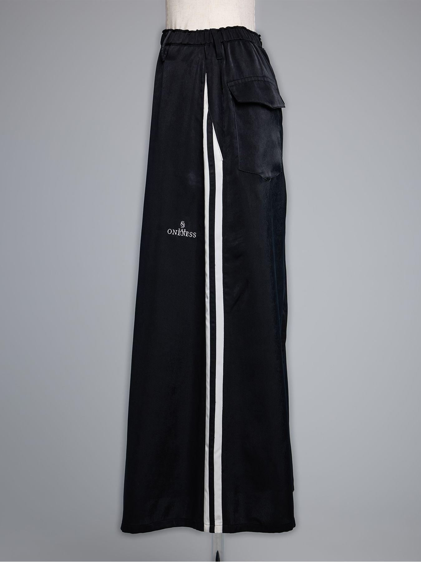 【予約品 5月18日(日) 締切】Line Skirt / ラインスカート / ブラック&ホワイトライン