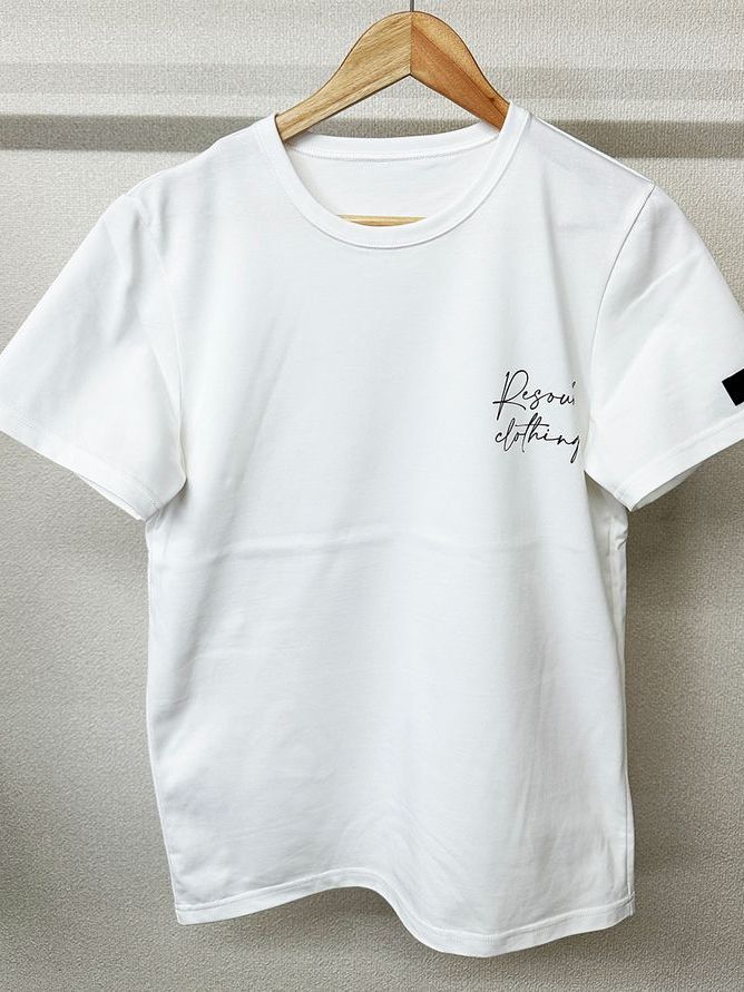 《予約品3月3日18：00締め》 ICON BASIC TEE / バックロゴTシャツ / ホワイト・ブラック