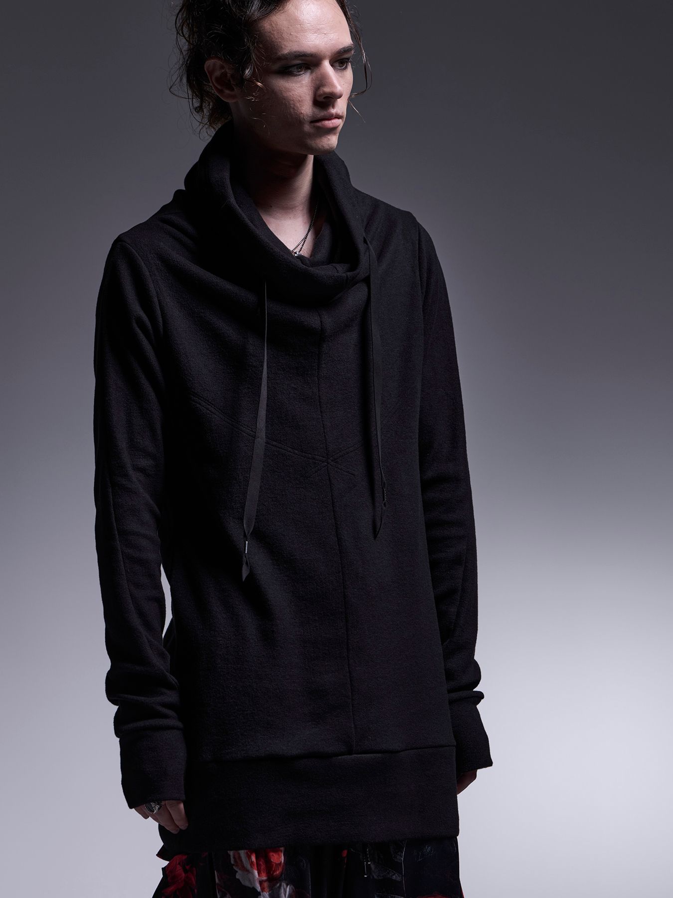 【予約品 7月13日(日) 締切】Loose High Nack / ヒートテックジャージー ルーズハイネック / ブラック