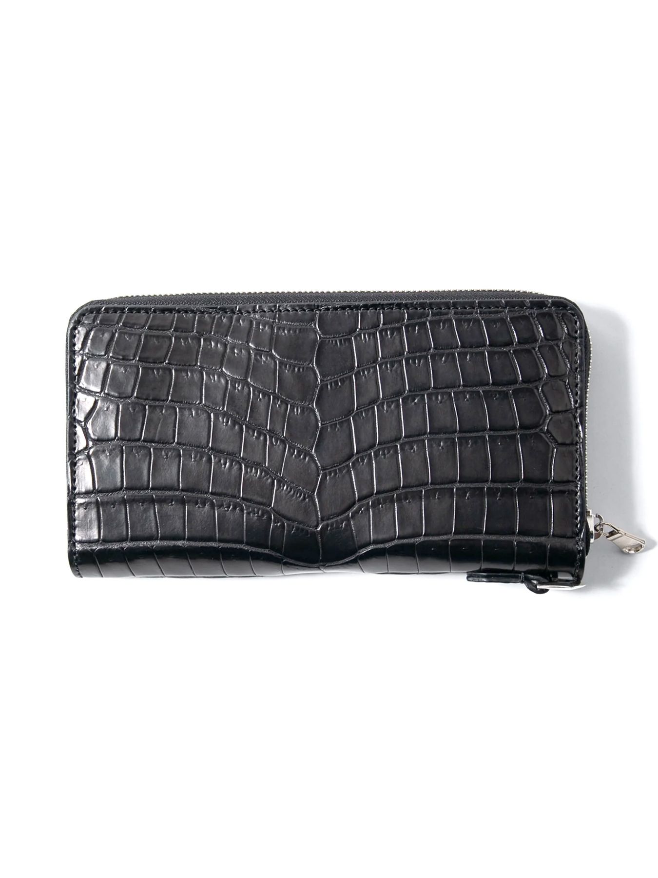 【予約品 10月12日(日) 締切】Nile Crocodile Round Wallet / ナイルクロコ ラウンドウォレット / ブラック