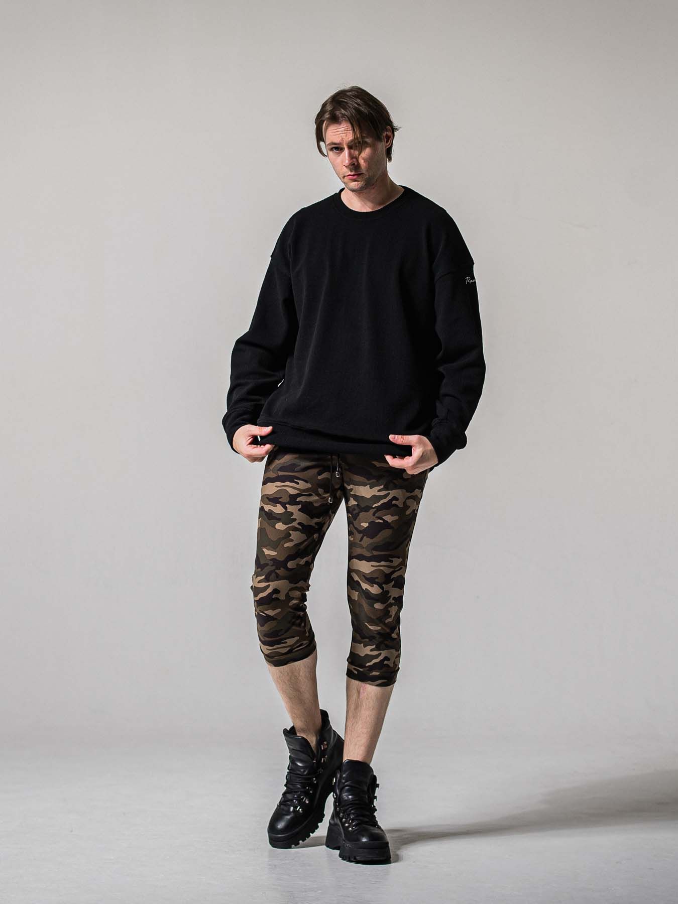 【予約品 11月16日(日) 締切】RE CROPPED PT / ナイロン イージークロップドパンツ / カモカーキ