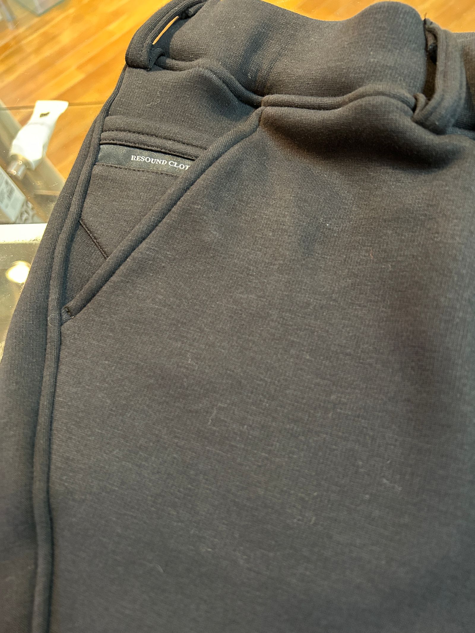 VELOURS FLEECE TYLER PANTS / ベロアフリース タイラーパンツ / ブラック