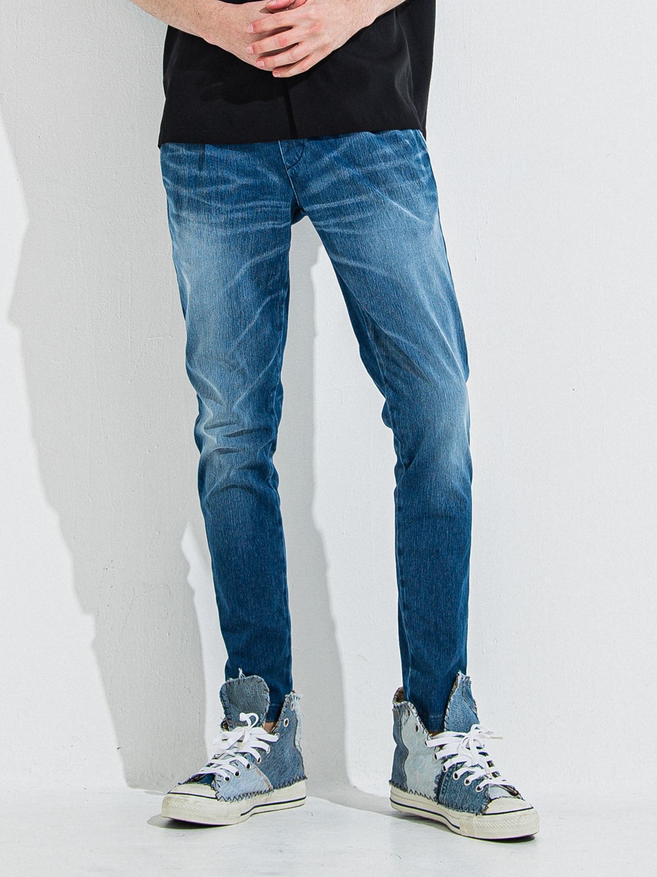 【予約品】DENIM JERSEY CHRIS EASY TUCK PT / デニムジャージクリスイージータックパンツ / ダーク