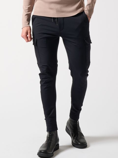 【予約品】 3D banana slim cargo / スリムカーゴパンツ / ブラック