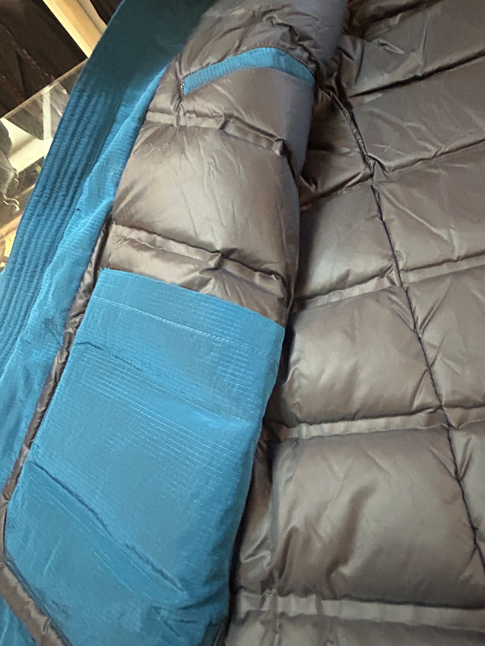 ダウンブルゾンブライトワッシャーリップ  / アクアマリンブルー【NICOLE CLUB FOR MEN】