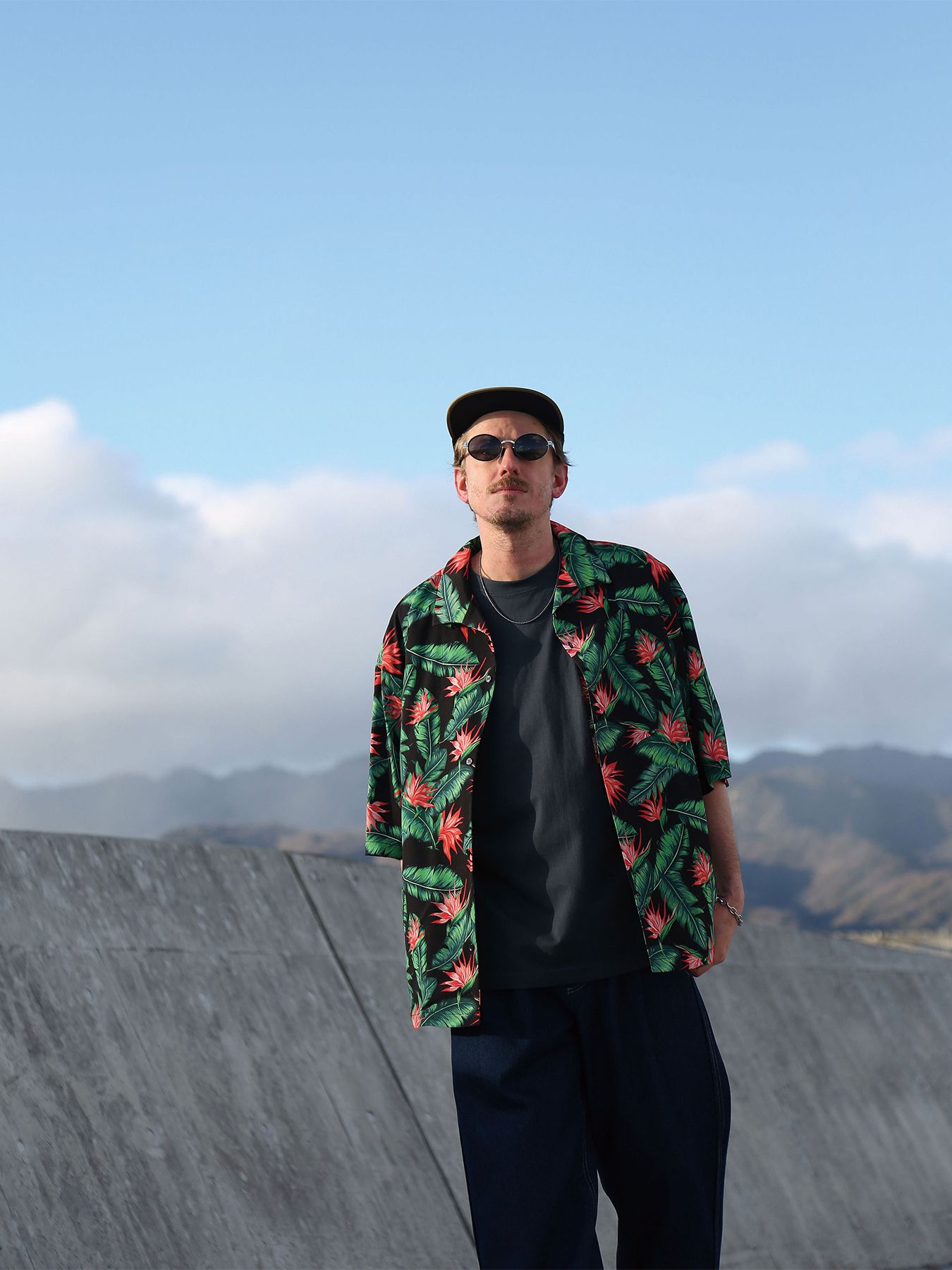 OVERTONE SHIRTS / オーバートーンシャツ / ブラックグリーン【QUOLT】