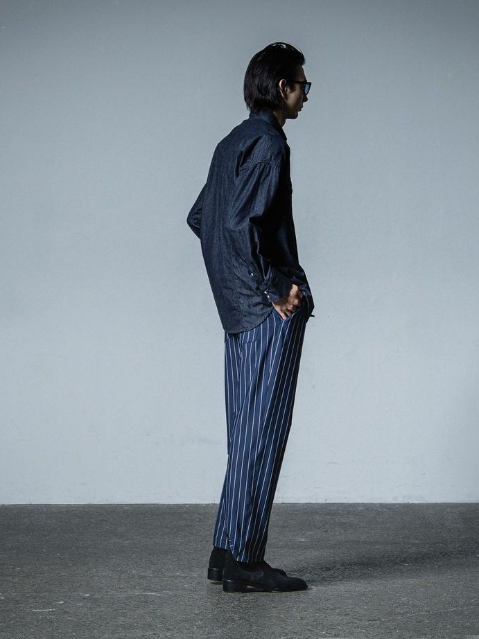 《予約品》 JAMES OVER DUNGAREE SHIRT  / オーバーウエスタンシャツ / インディゴワンウォッシュ