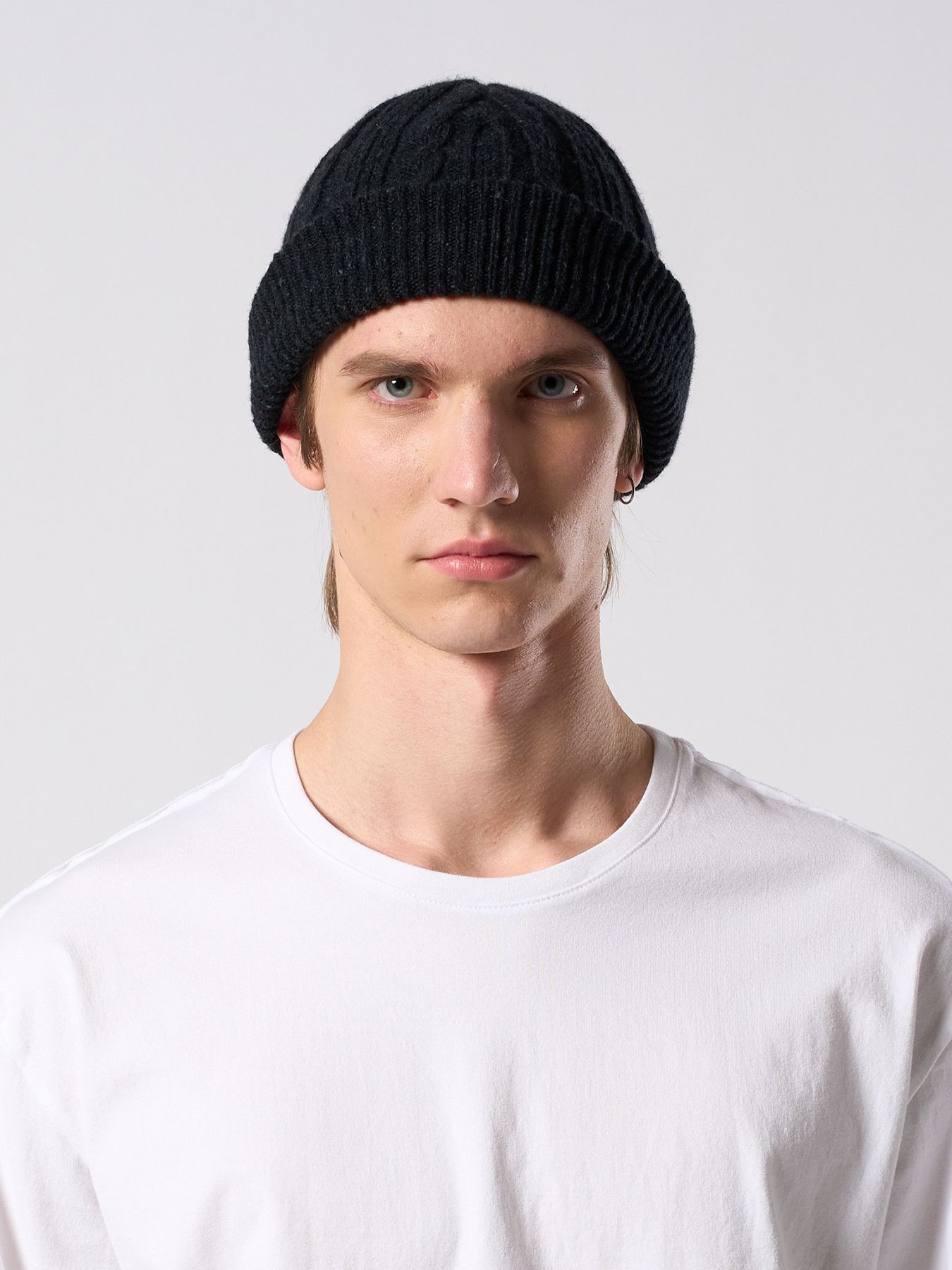 【予約品 4月19日(日) 18時締切】lomond×powder multi kint cap / ウール ニットキャップ / ブラック