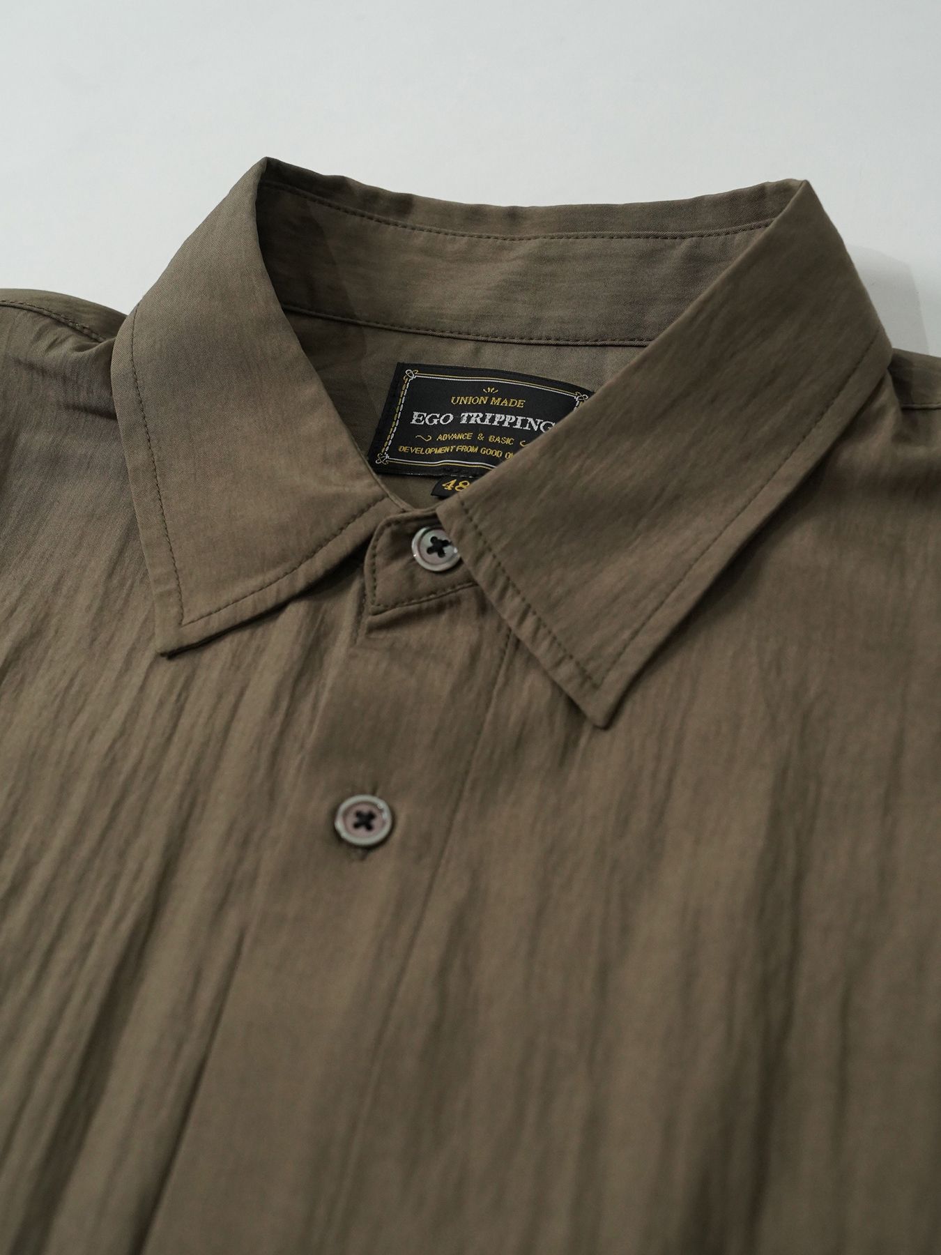 【予約品 5月27日(水) 締切】GATHER-SHIRTS / ギャザーシャツ / ブラウン
