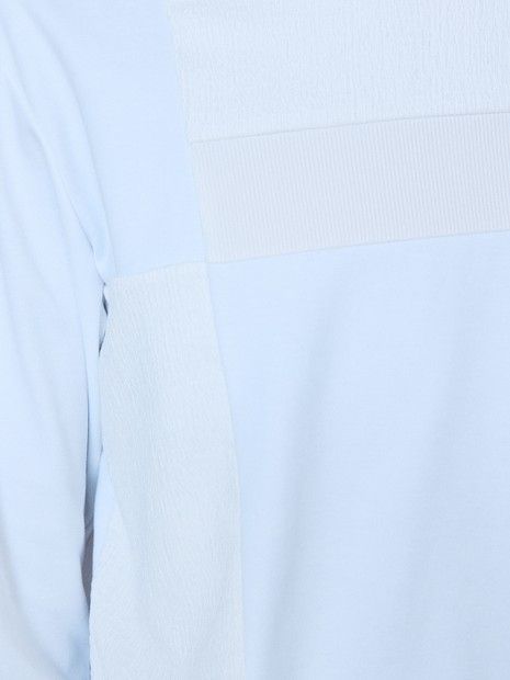 3素材コンビネーション 長袖 TシャツWHITE【5351 POUR LES HOMMES】