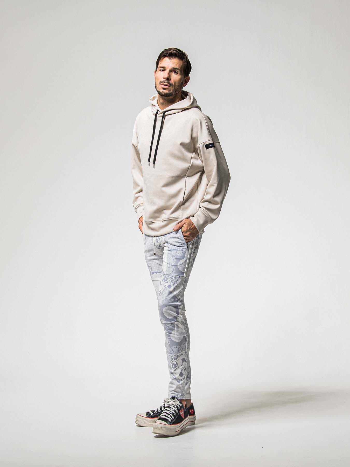 【予約品 8月31日(日) 締切】SUEDE LOOSE HOODIE / スウェード ルーズフーディ / グレージュ