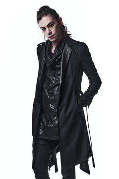 《予約品》 LeatherCombiFlareJacket テーラードジャケット TWS Tropical / Black 【kiryuyrik】 7月入荷予定