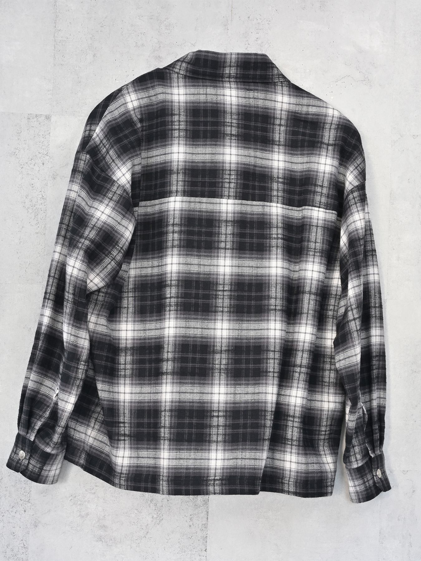【予約品 9月6日(日) 締切】OLD SLUB CHECK JK / ヴィンテージ ネルジャケット / ブラック