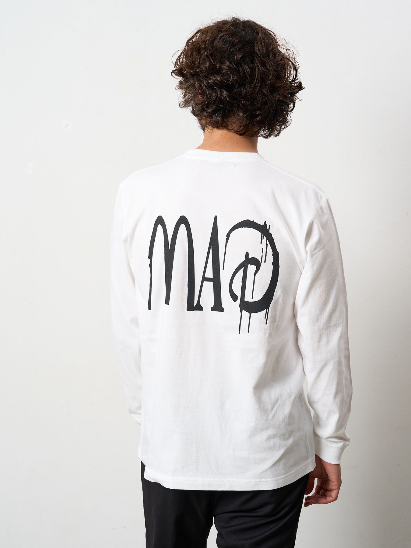 【予約品 5月8日(木) AM10時 締切】 5.6ozコットン天竺 80S QUEEN シークインLS Tシャツ / ホワイト