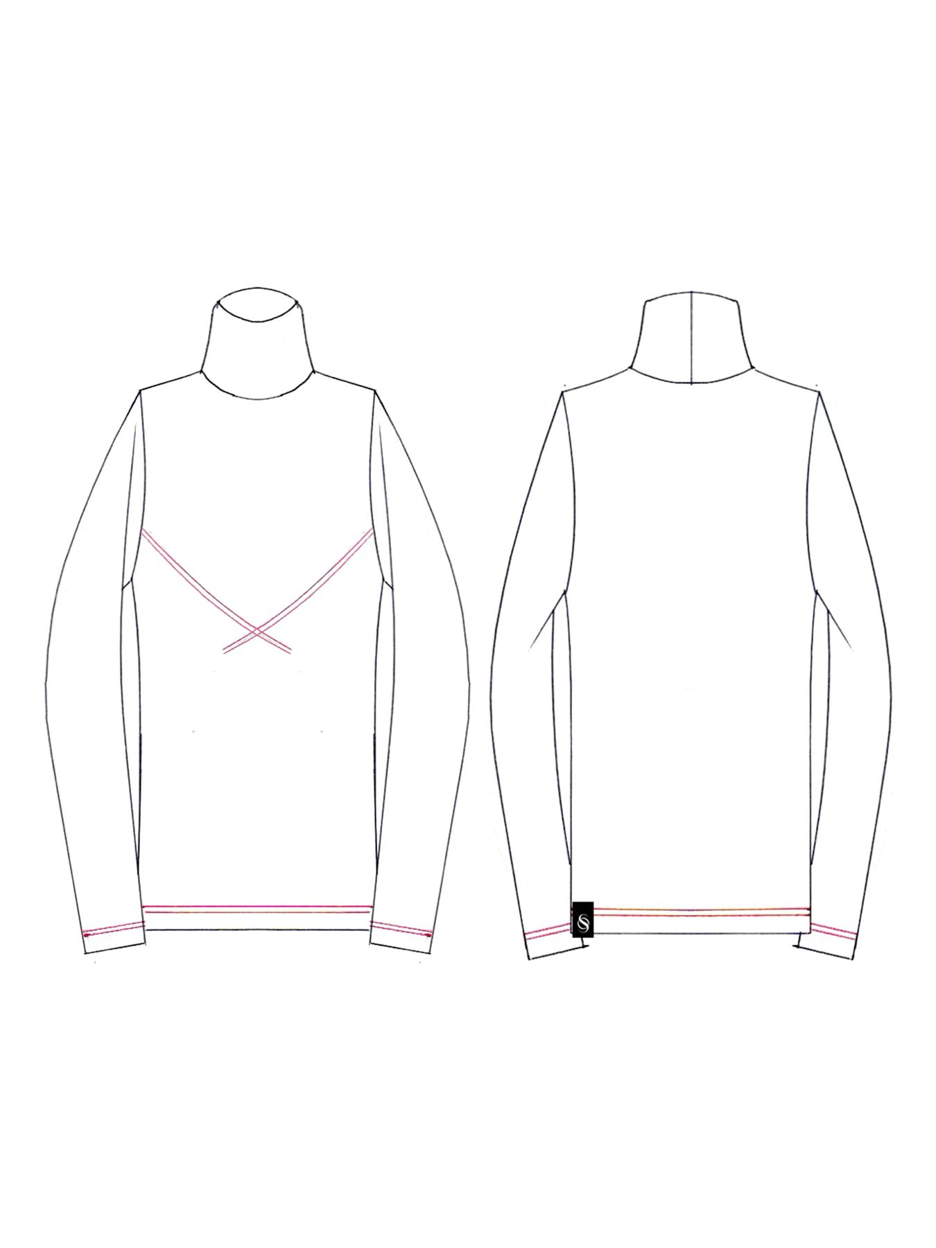 【予約品 5月18日(日) 締切】High Neck Turtle / ハイネックタートル / ブラック