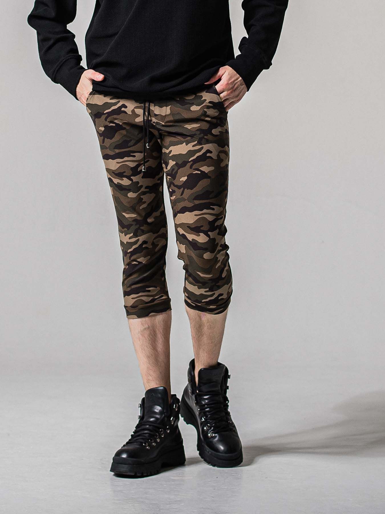 【予約品 11月16日(日) 締切】RE CROPPED PT / ナイロン イージークロップドパンツ / カモカーキ