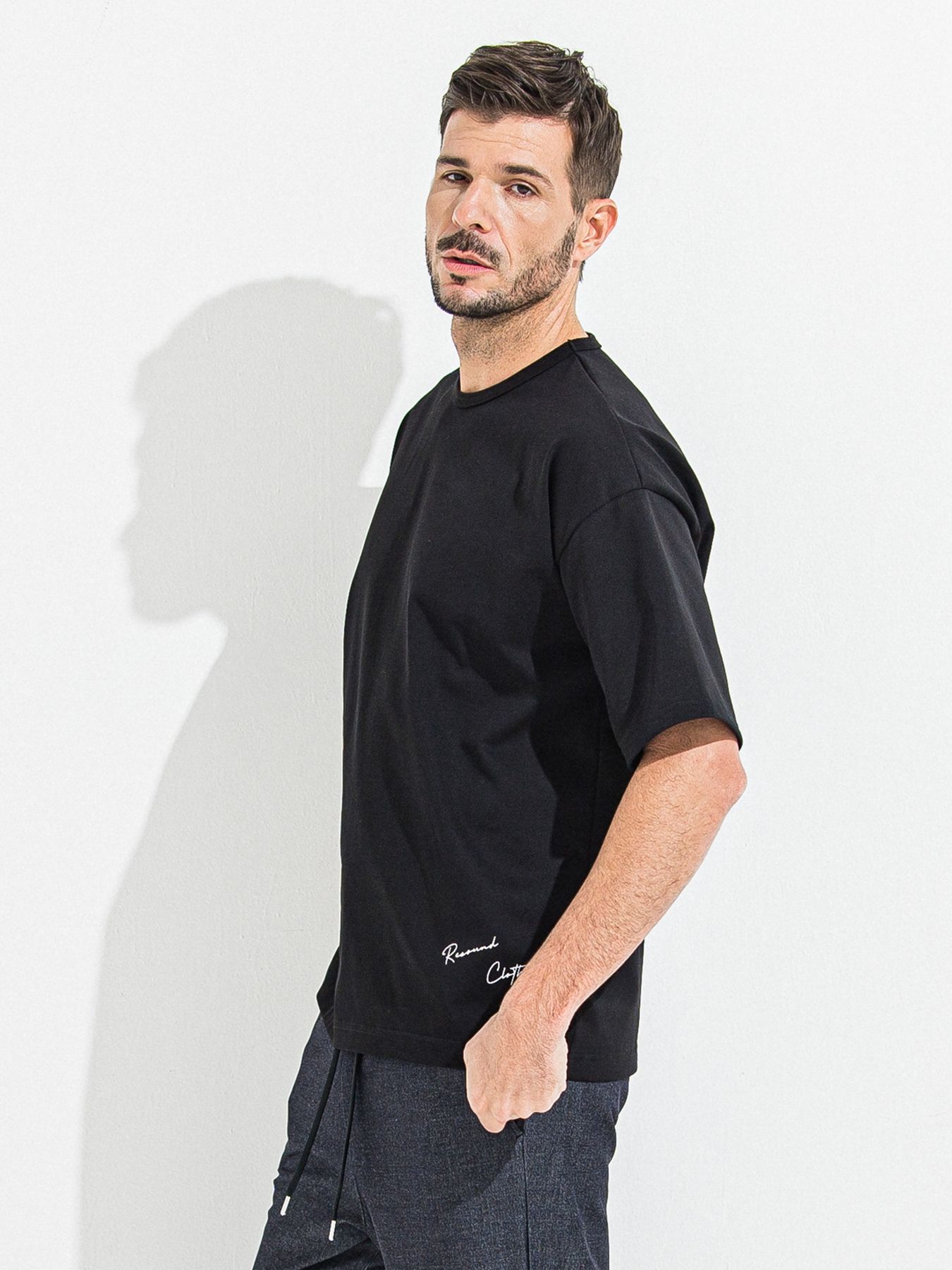 【予約品 】YOAKE PHOTO OVER TEE /  フォトオーバーサイズTシャツ / ブラック