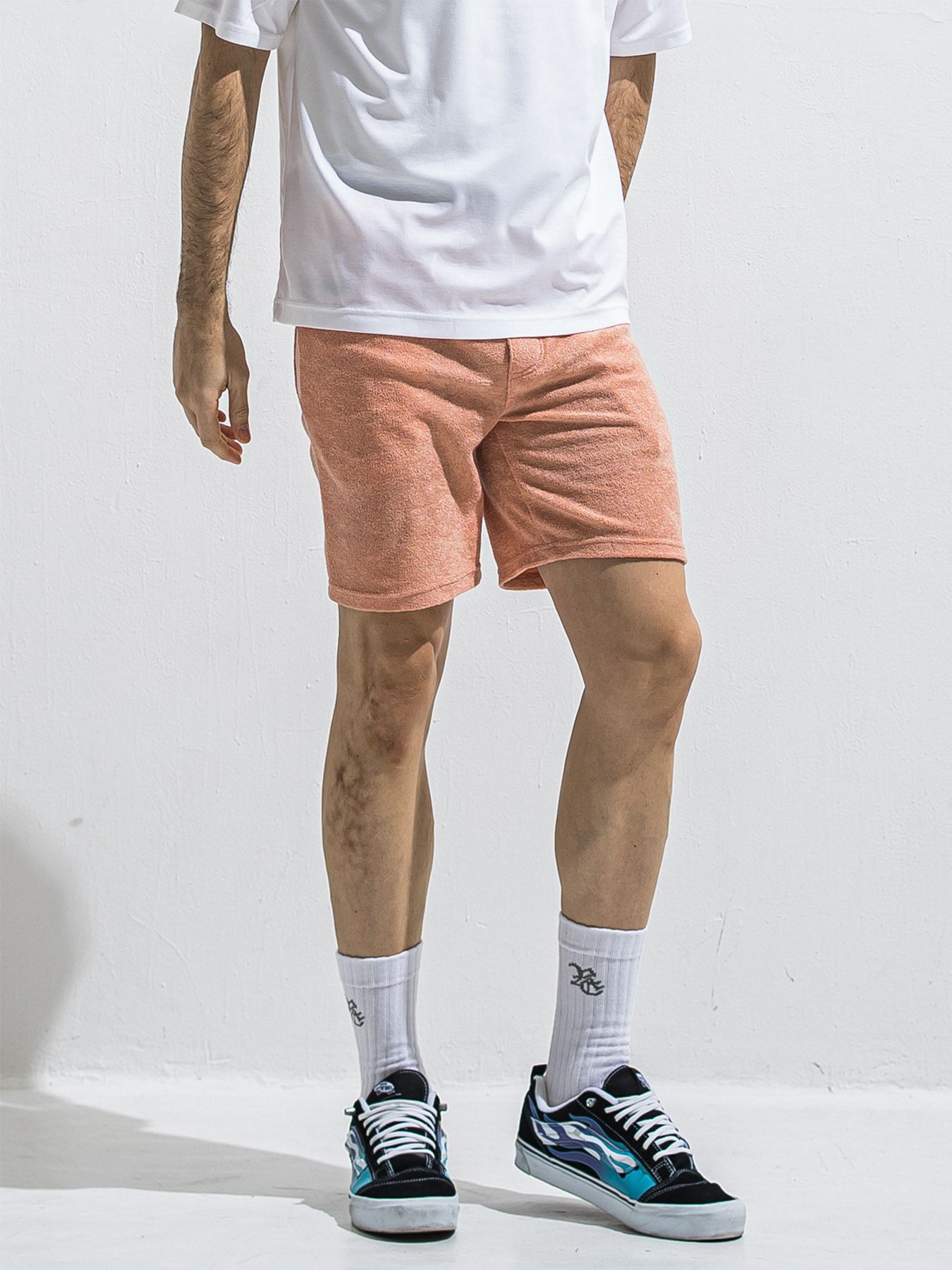 【予約品 2月15日(日) 18:00 締切】VINTAGE PILE SHORTS / パイルショートパンツ / ピンク