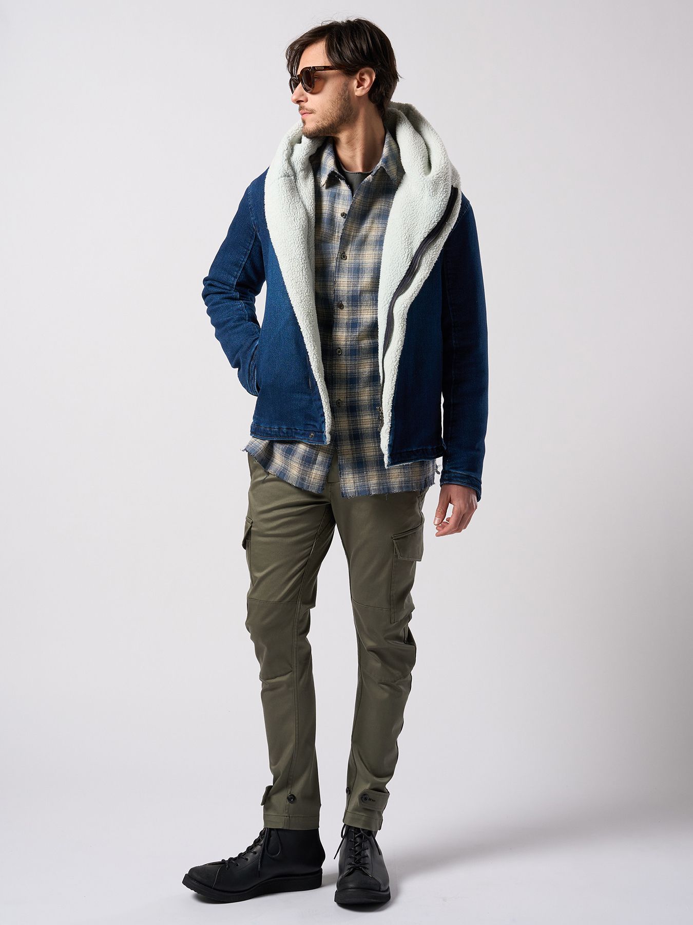 【予約品 4月19日(日) 18時締切】modern lineman boots / カウレザー モダン ラインマンブーツ / ブラック