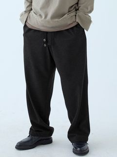 【予約品 】Woolnapp trousers / ウール イージートラウサーズパンツ / ブラック