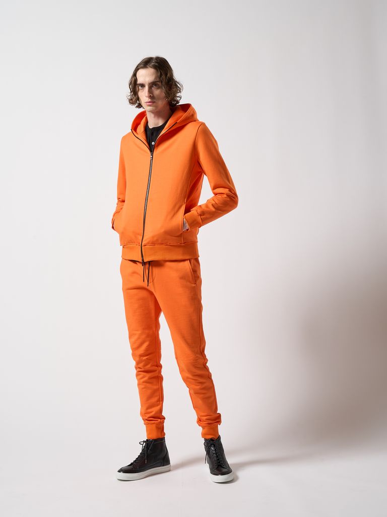 wjk - 【予約品】 basic zip-up parka / パーカー / オレンジ wjk - 【予約品】 basic zip-up parka / パーカー / オレンジ