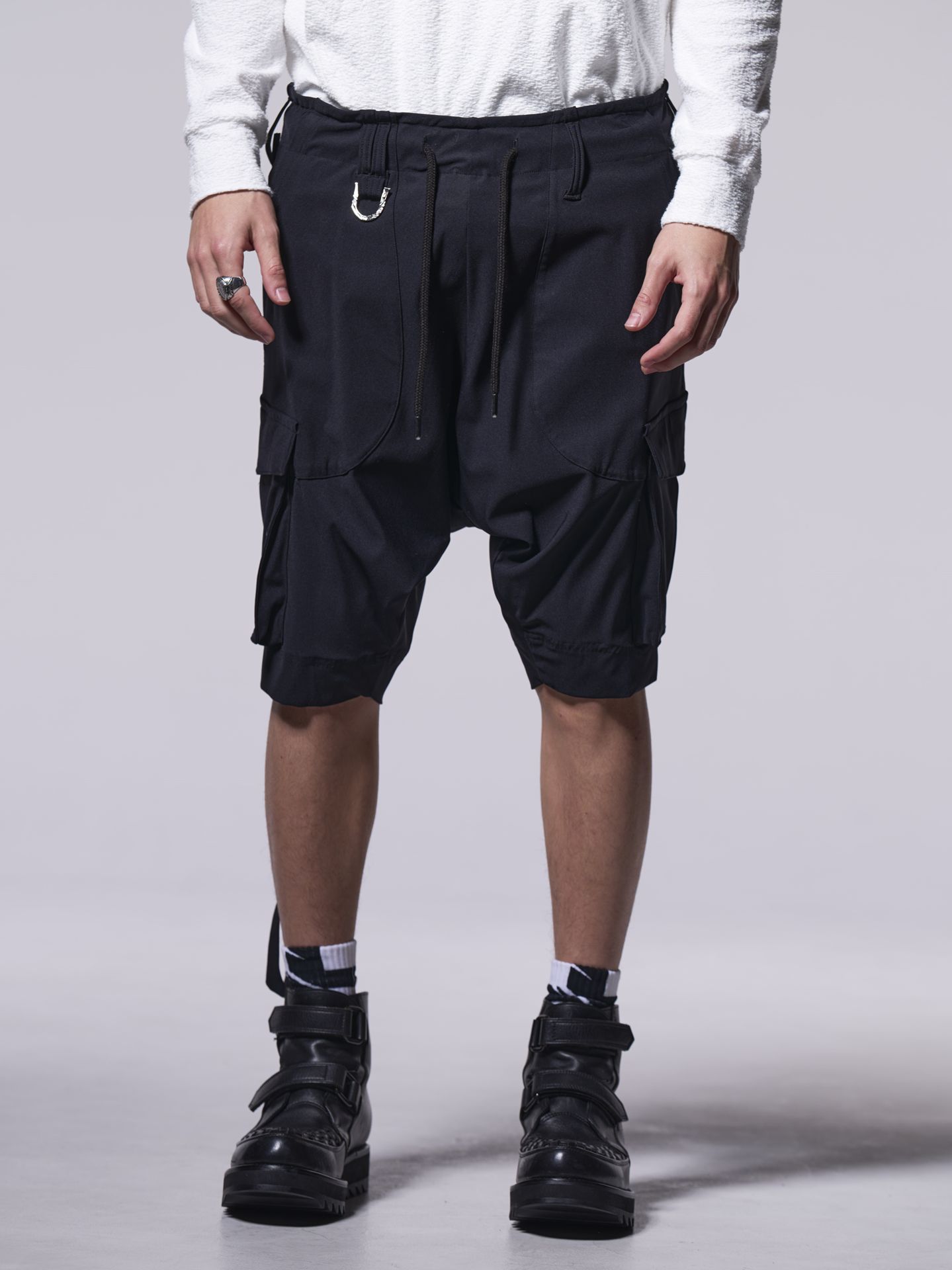 《予約品》 SarouelShortCargo / サルエルショートカーゴ / ブラック