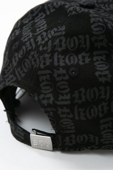 BOY LOGO PATTERNED CAP / ブラック 【BOY LONDON】