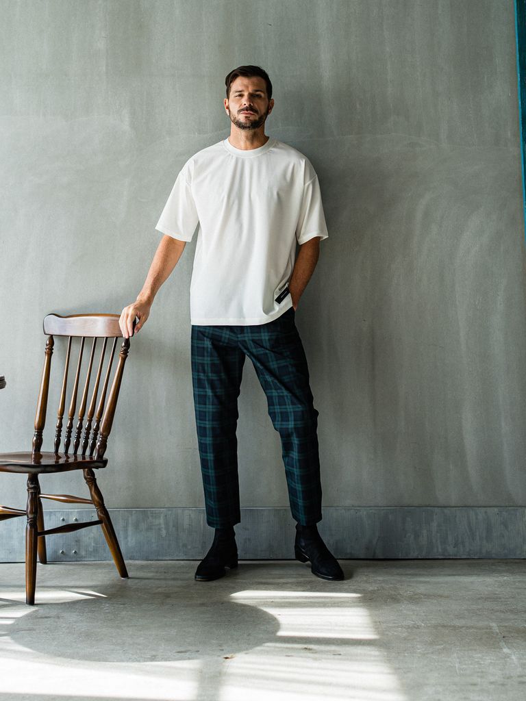 《予約品3月3日18：00締め》 PAT WIDE EASY PANTS / イージーパンツ / グレンチェック