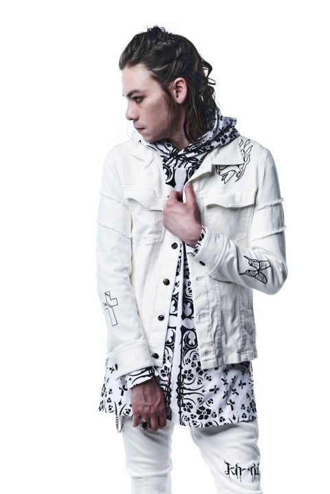 G-Jacket ジャケット WhiteDenim 刺繡あり / White 【kiryuyrik】