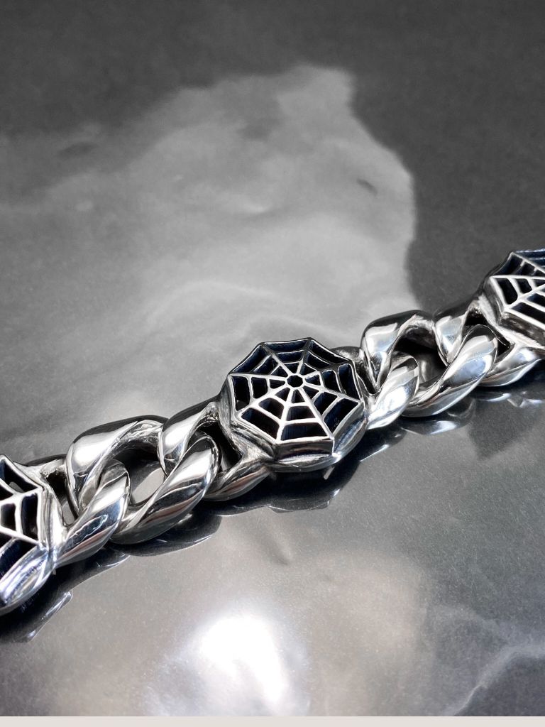 《受注生産》 CHAIN BRACELET [SPIDER WEB] / スパイダーウェブチェーンブレスレット 【注文から2-3週間後入荷予定】