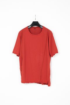 Hard Twist Cotton Oversize Crew Neck T-shirt   / レッド 【STRUM】