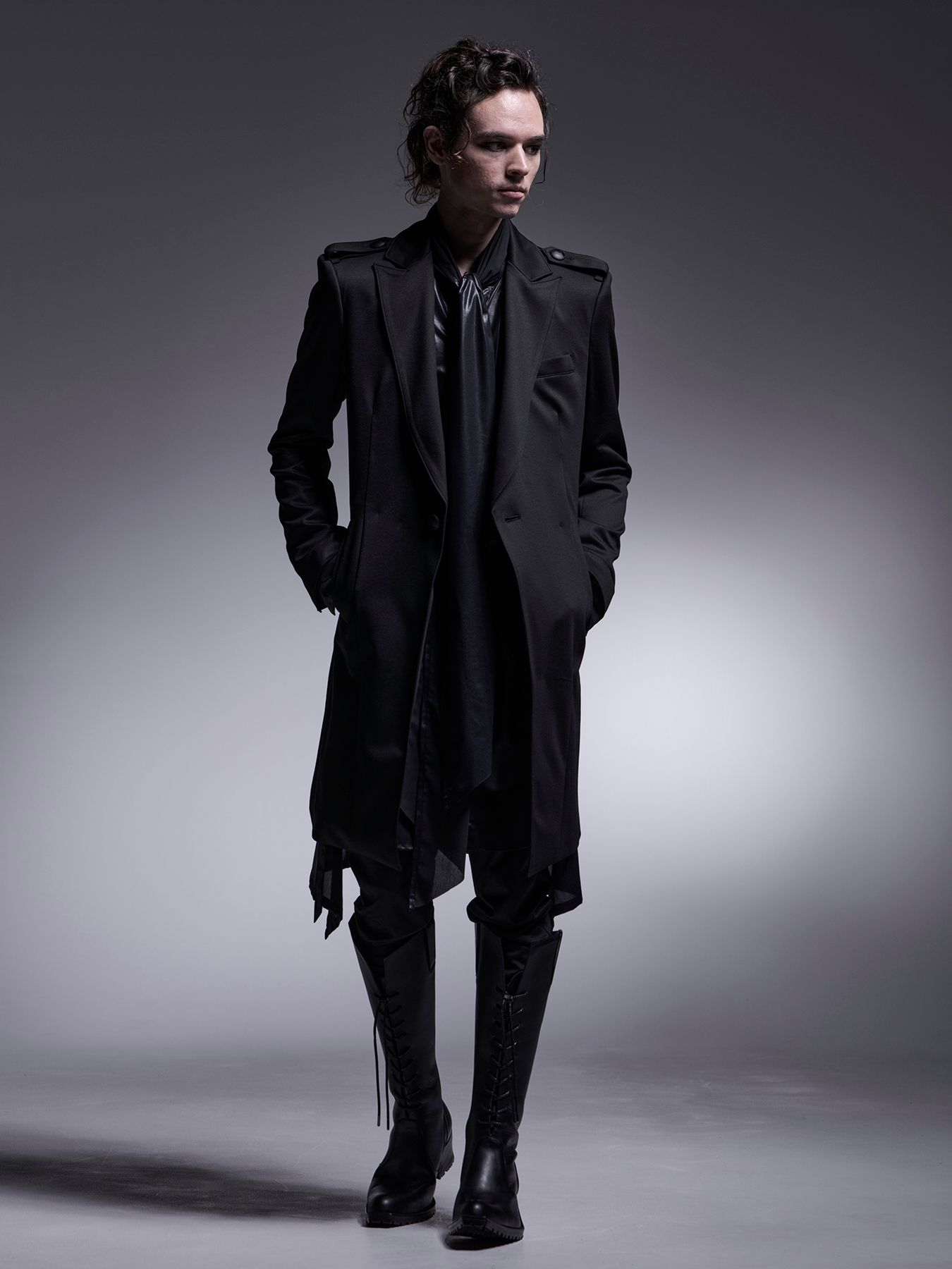 【予約品 7月13日(日) 締切】Stoal Flare Shirt / ストールフレアシャツ / ブラック