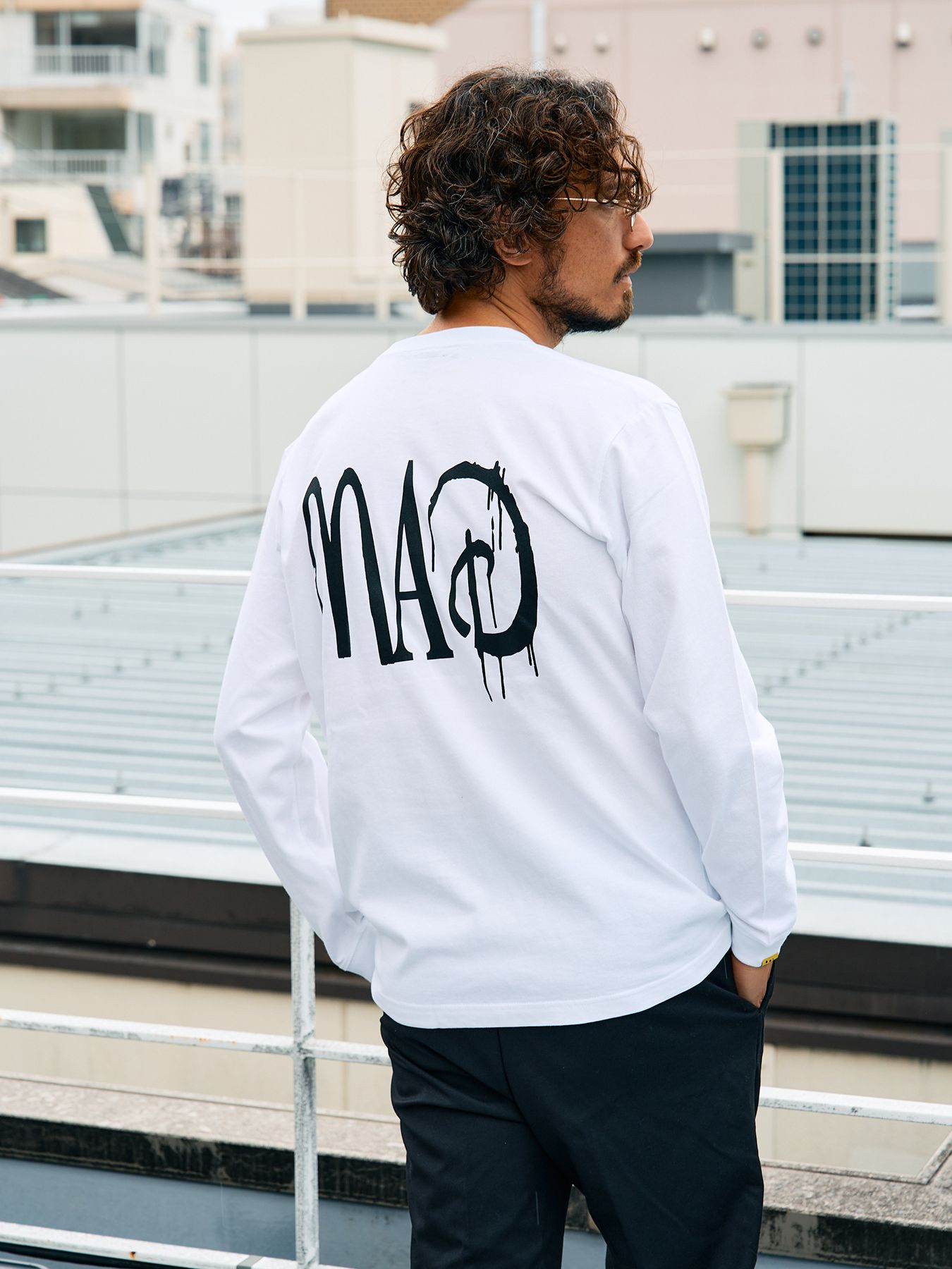 【予約品 5月8日(木) AM10時 締切】 5.6ozコットン天竺 80S QUEEN シークインLS Tシャツ / ホワイト