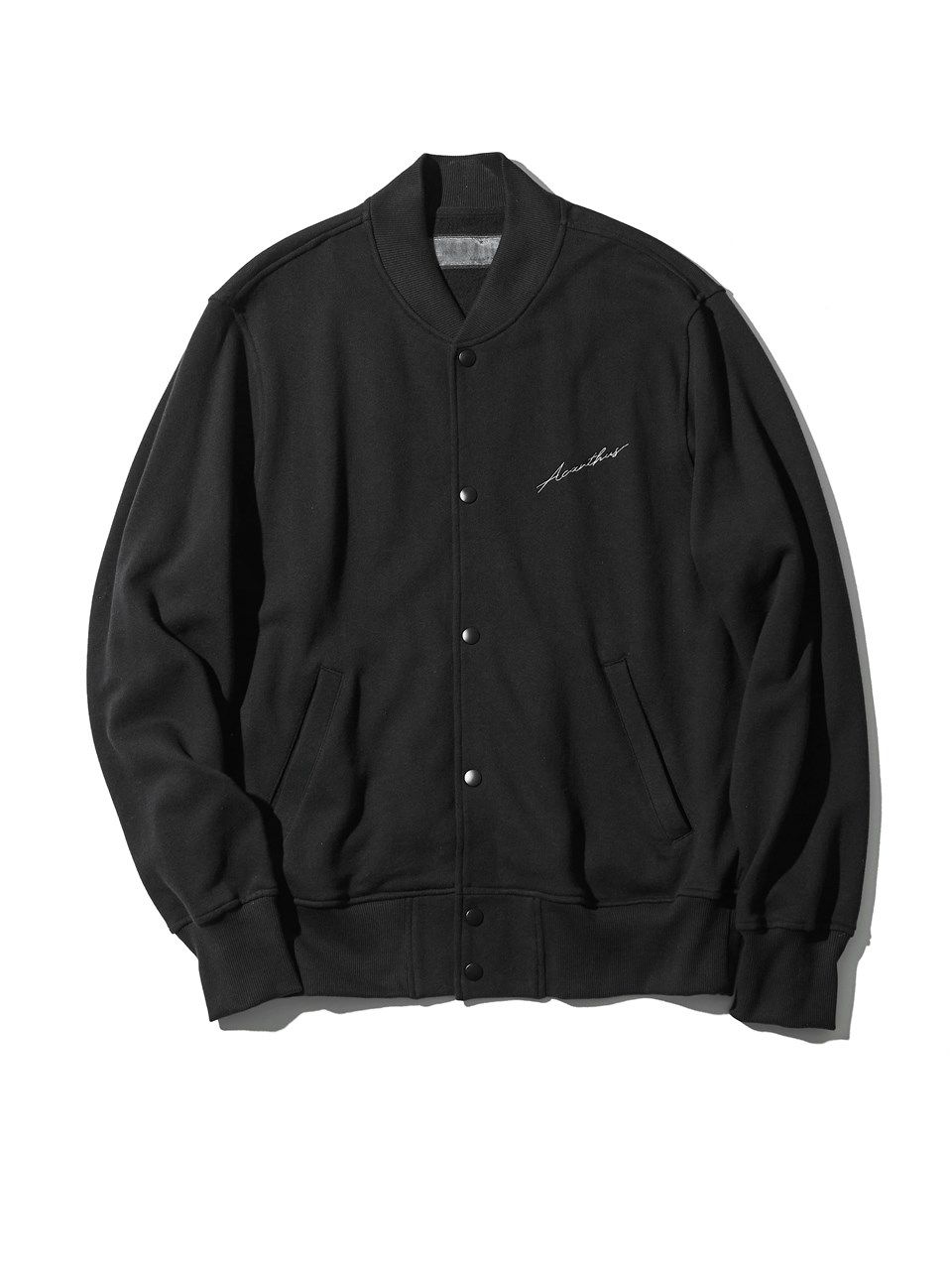 (予約品2023年10月19日18時締め) Sweat Varsity Jacket / スウェットスタジャン / ブラック