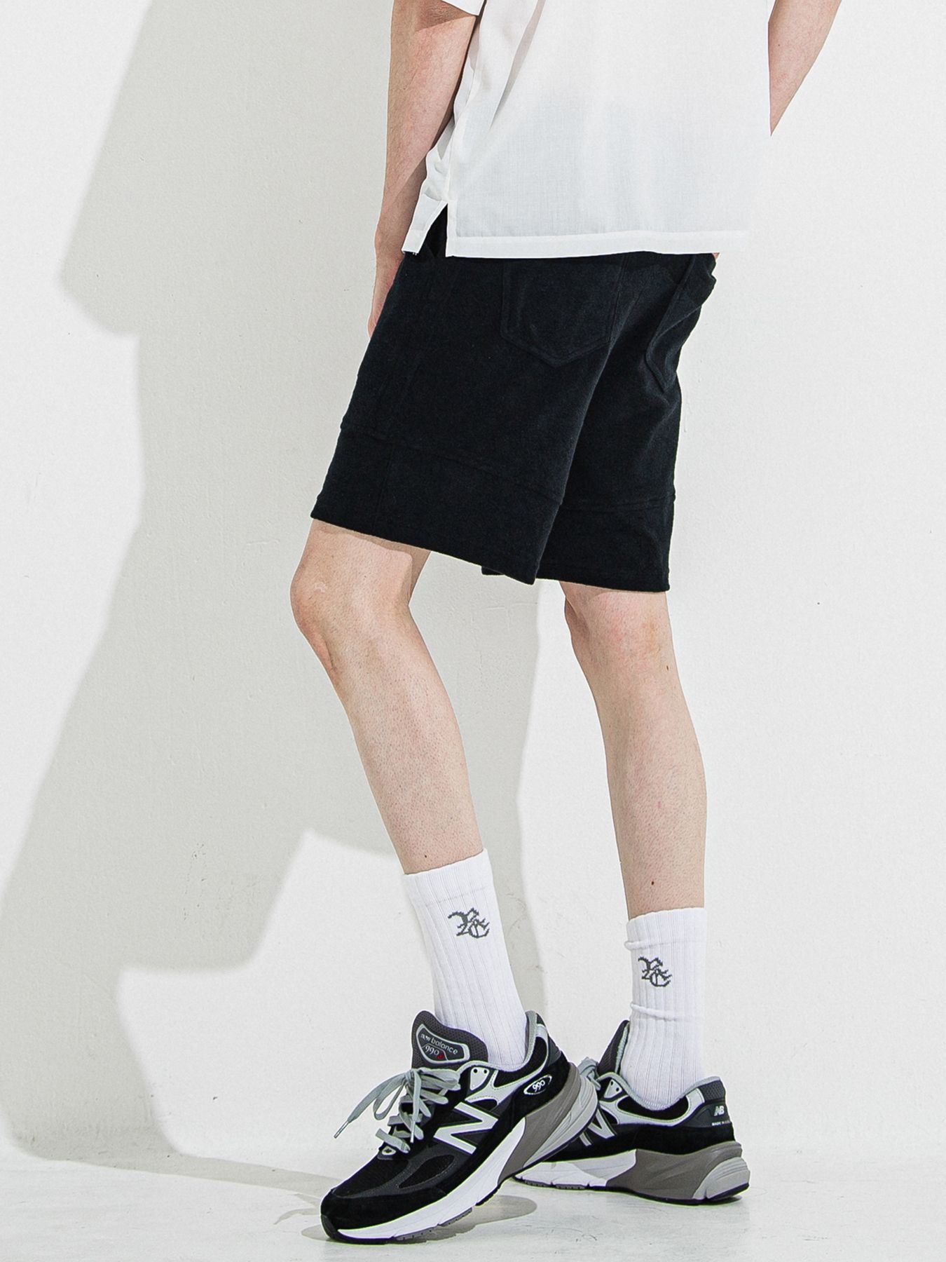 【予約】TYLER PILE SHORTS / タイラーパイルショーツ / ブラック
