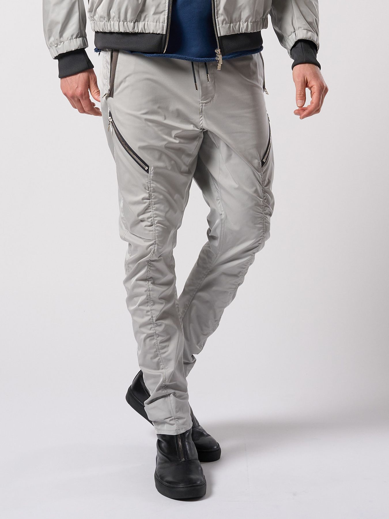 【予約品 4月19日(日) 18時締切】puckering banana teck pants / パッカリング バナナ テックパンツ / ライトグレー