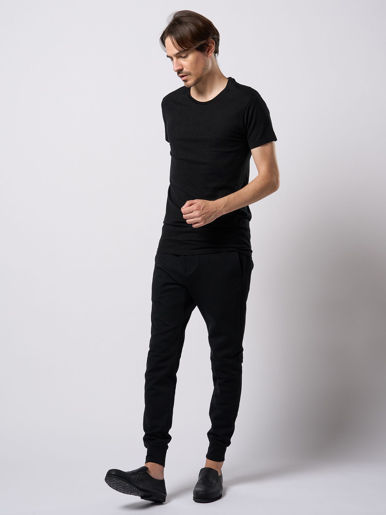 【予約品 9月23日(火) 締切】basic crew-neck S/S / ベーシック クルーネック ショートスリーブ / ディープブラック