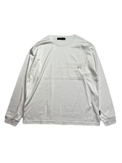【予約品 8月10日(日) 締切 】POCKET L/S T CRY / ポケット ロングスリーブ Tシャツ / クリスタル ホワイト