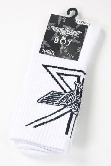 UK EAGLE SOX ソックス / WHITE 【BOY LONDON】