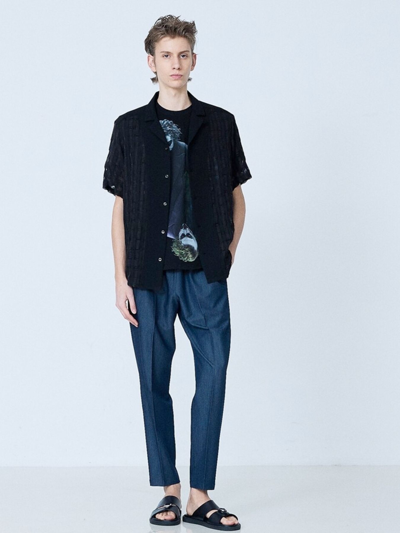 《The Joker × 5351》半袖 プリント Tシャツ / ブラック【5351 POUR LES HOMMES】