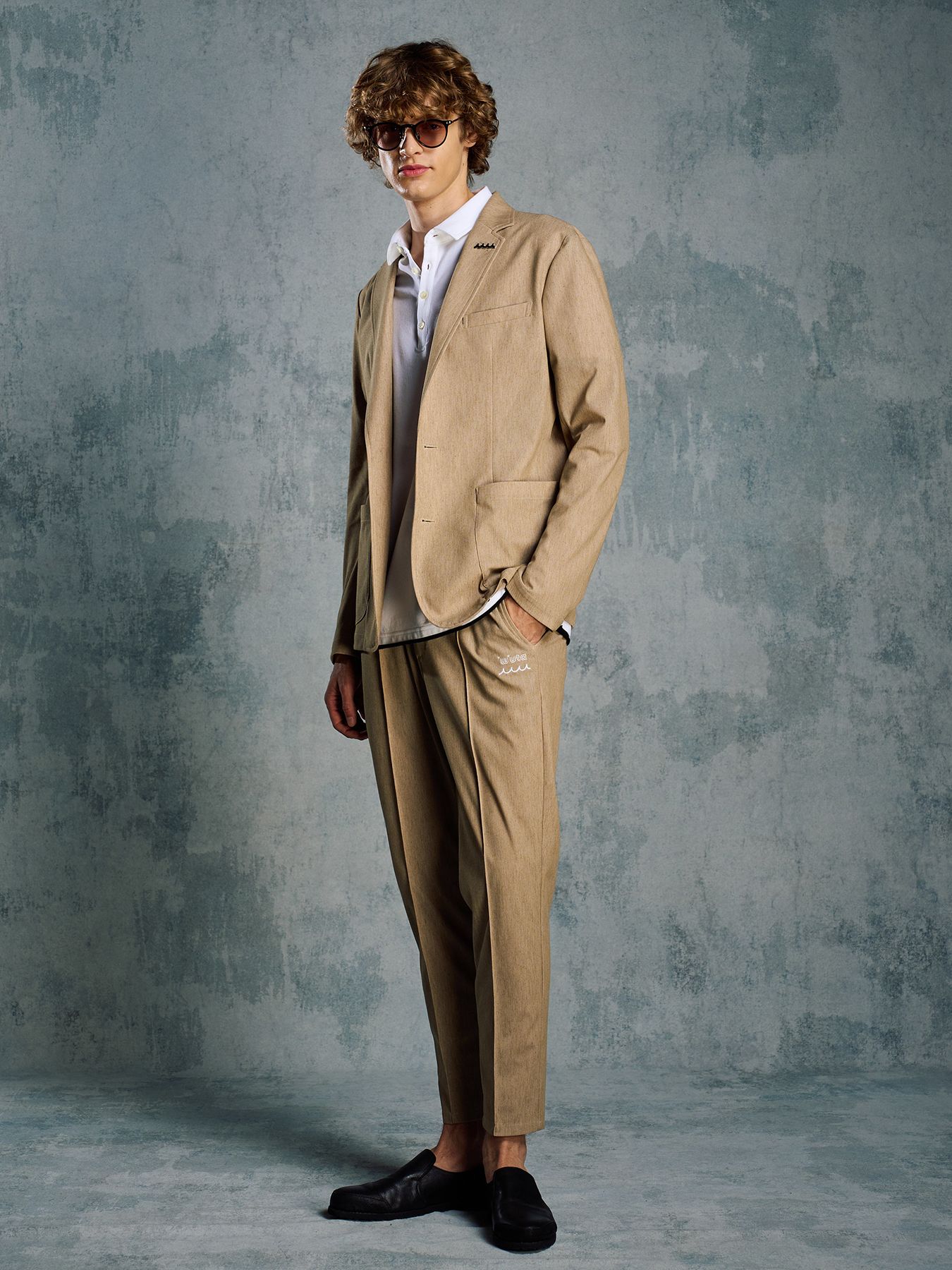 【予約品 1月25日(日) 締切】muta × wjk collection：smart jacket / スマートジャケット / キャメル