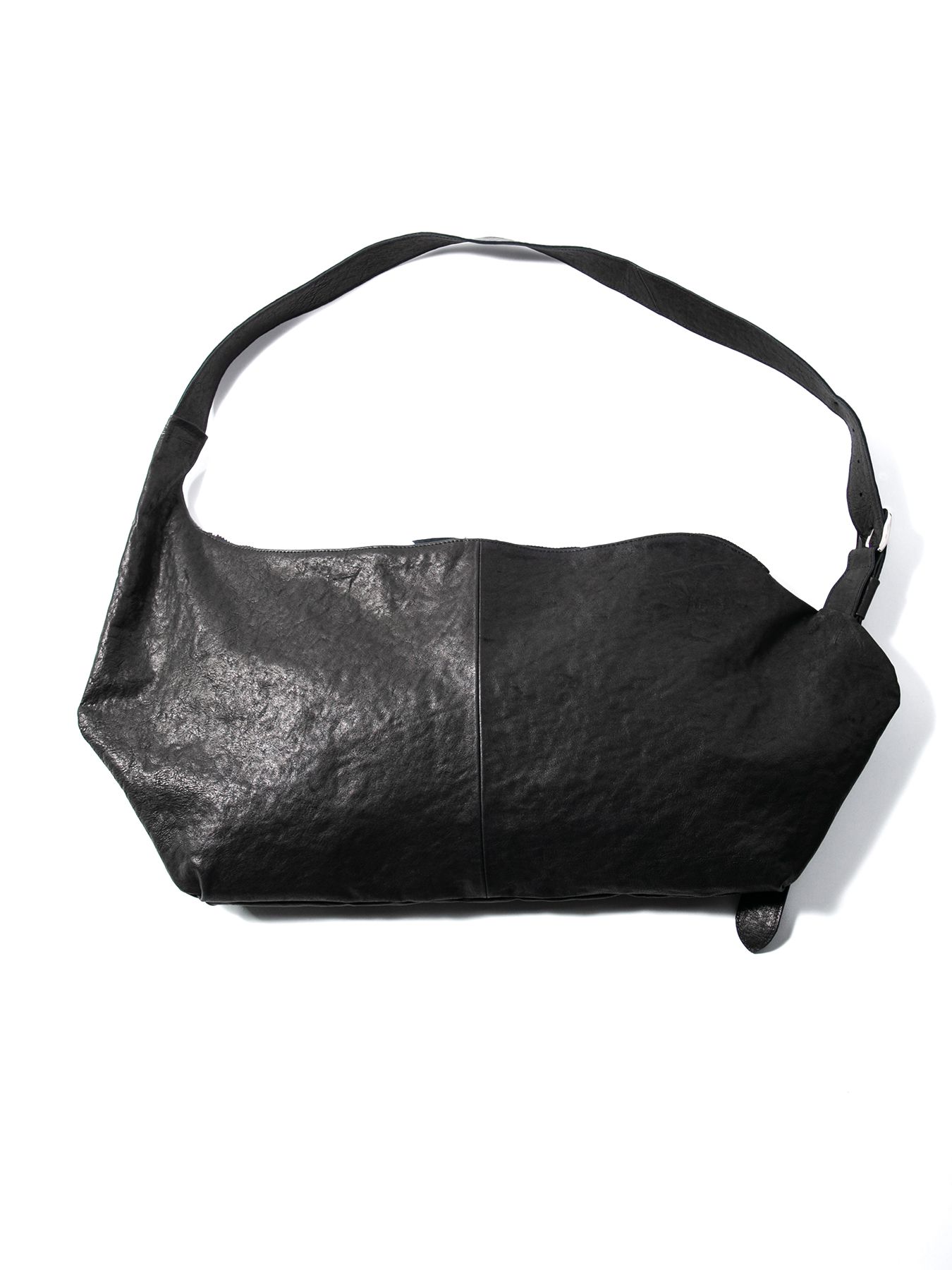 【予約品 10月12日(日) 締切】Pit Vegetable Full Tanned Shrunken Horsehide Wrap Bag / フルタンニン ピット鞣し シュリンク ホース ハイド ラップバッグ / SHAFTER / ブラック