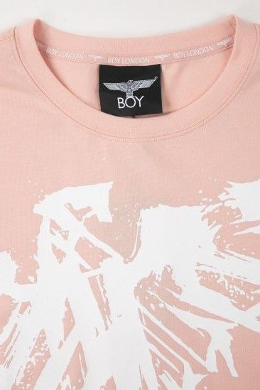 BIG ROUGH EAGLE T-SHIRTS / PINK 【BOY LONDON】