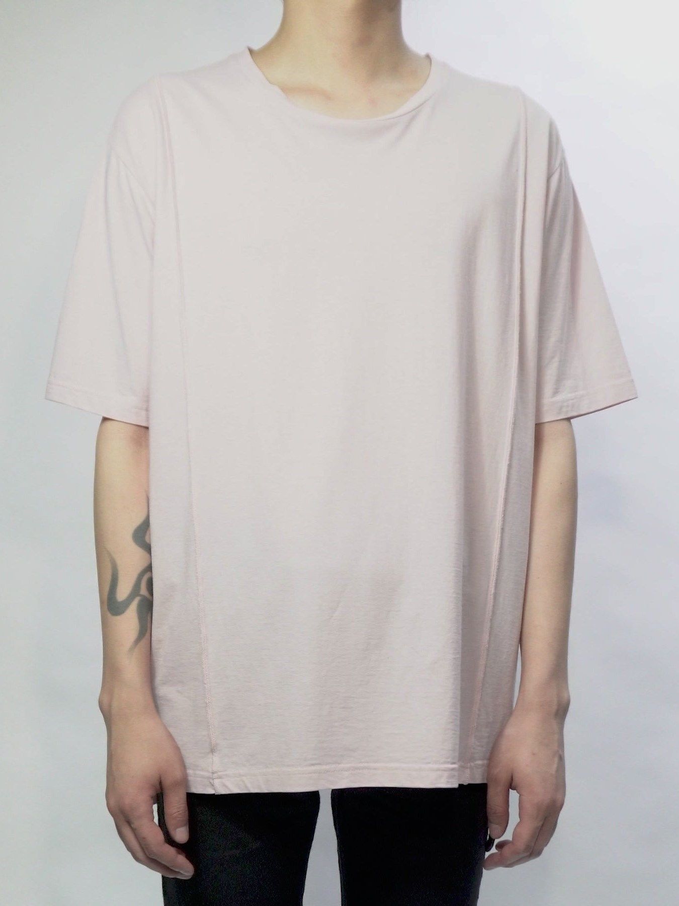 接触冷感 ガス強撚天竺 H/S T シャツ / H/S T-Shirts / ピンク 【STRUM】
