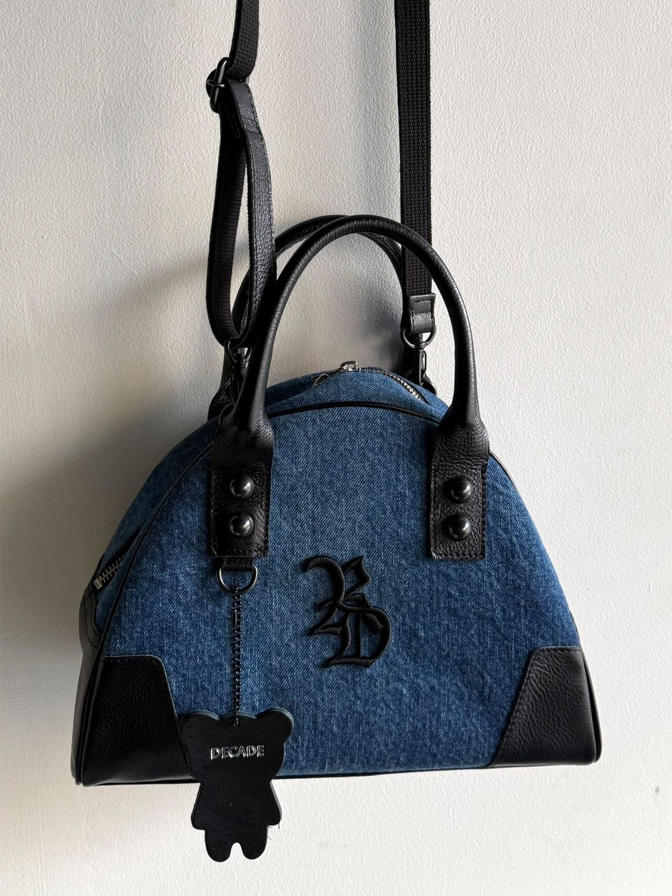 【予約品 2月15日(日) 18:00 締切】DECADEコラボ DENIM MINI BOSTON BAG / デニムミニボストンバッグ / デニム