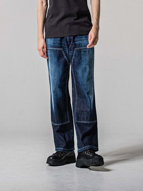 【予約品 】DOUBLE KNEE PT / ダブルニーワークパンツ / ダークインディゴ