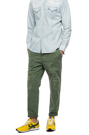 ダメージカーゴパンツ スタンプ入り M9754.84024.439 Cargo Pants 【REPLAY】