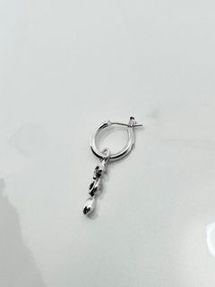 《受注生産》 THIN HOOP raised by wolves with TEARDROP / シンフープピアス レイズド バイ ウルヴス ウィズティアドロップ 【注文から2～3週間後入荷】